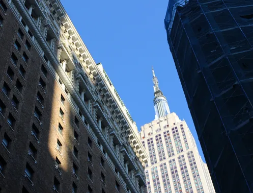 Vue de New-York, l'Empire State Building
